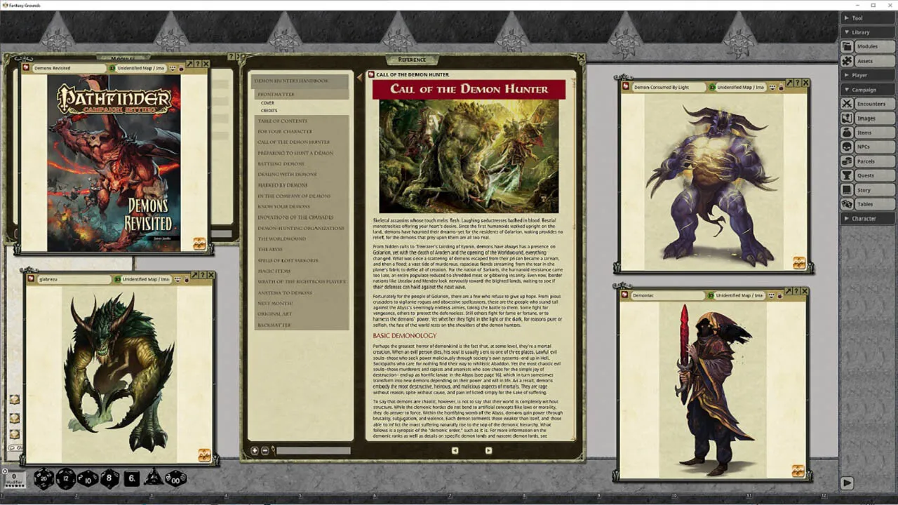 Fantasy Grounds - Pathfinder RPG - Pathfinder Companion: Demon Hunter's Handbook Screenshot 0