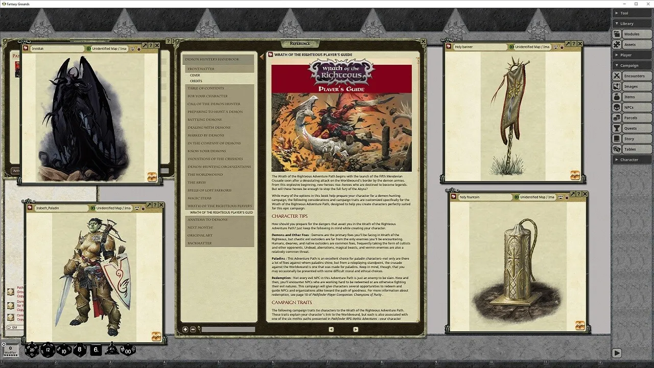 Fantasy Grounds - Pathfinder RPG - Pathfinder Companion: Demon Hunter's Handbook Screenshot 3