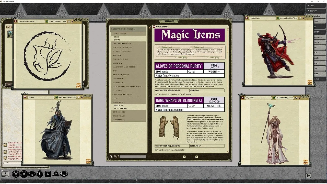 Fantasy Grounds - Pathfinder RPG - Pathfinder Companion: Faiths and Philosophies Screenshot 3