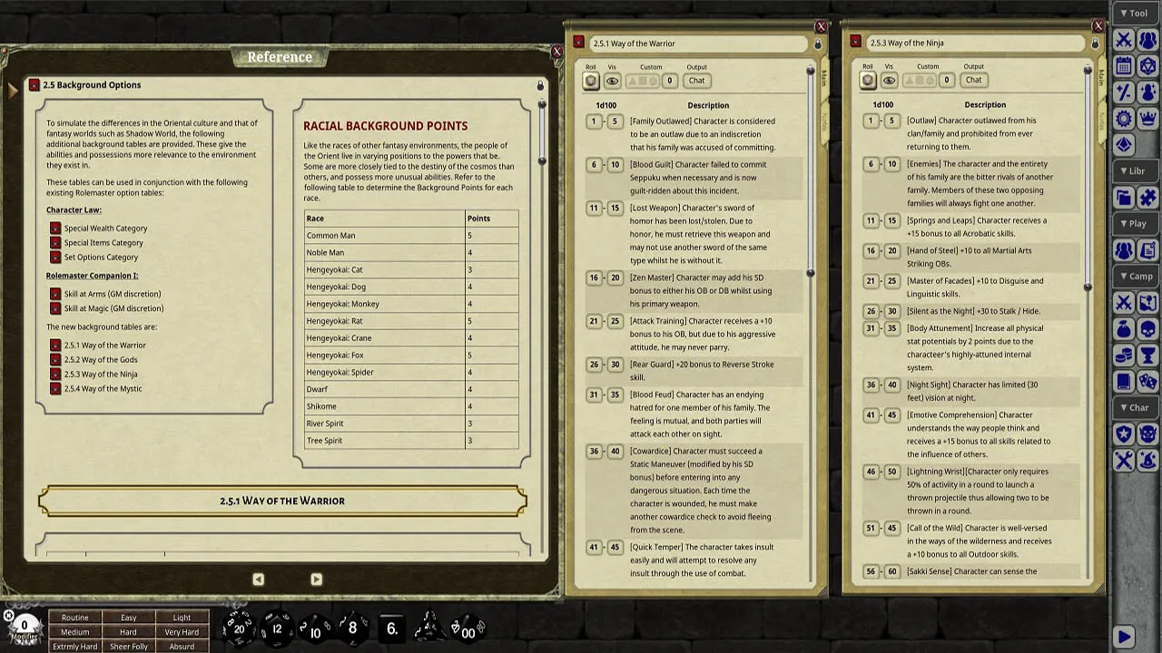 Fantasy Grounds - Oriental Companion Screenshot 1