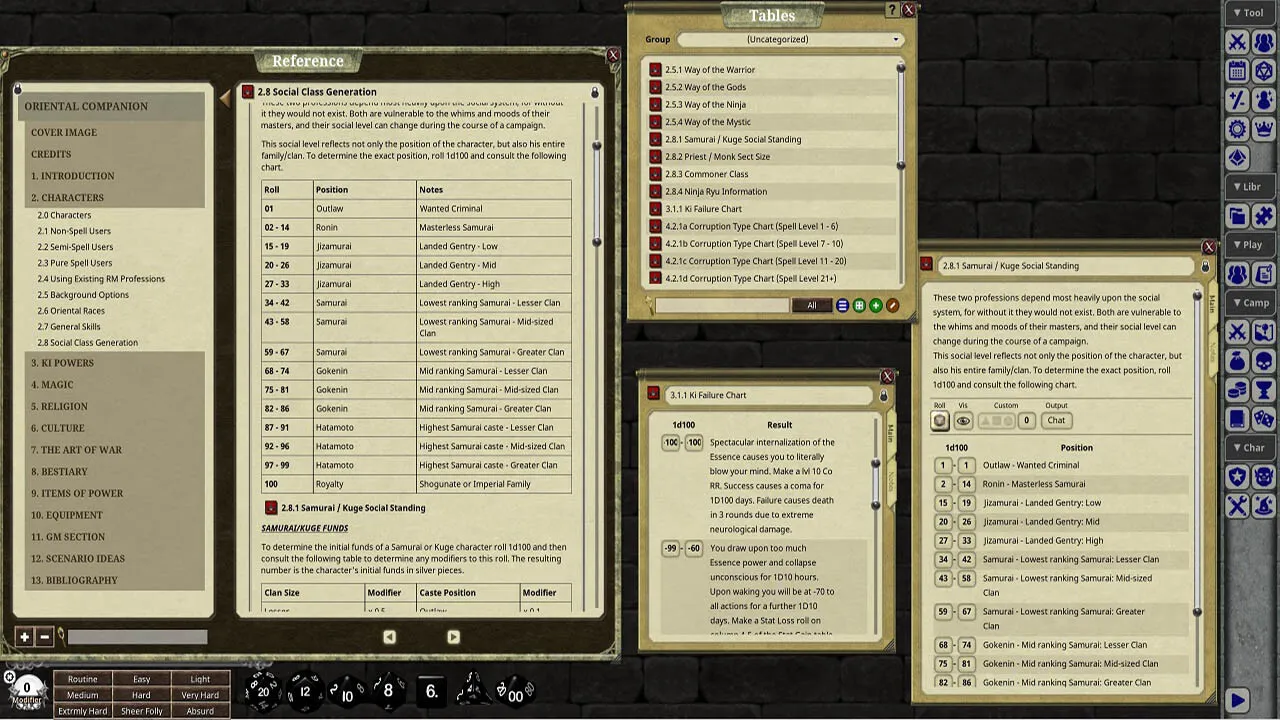 Fantasy Grounds - Oriental Companion Screenshot 3