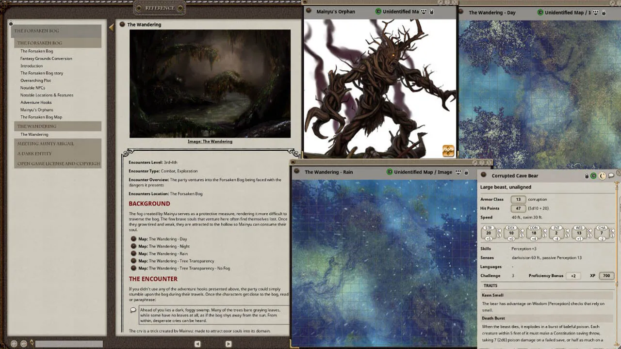 Fantasy Grounds - The Forsaken Bog Screenshot 1