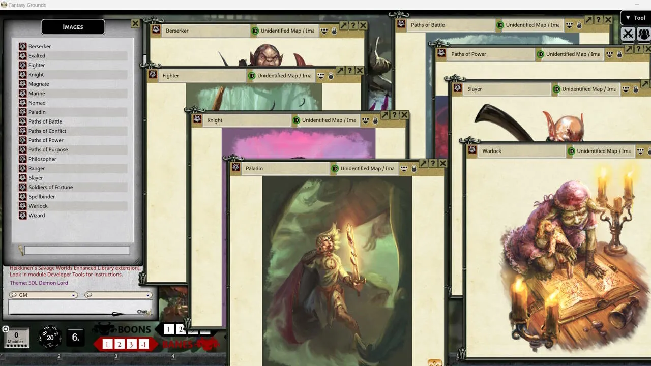 Fantasy Grounds - Shadow of the Demon Lord Expert Paths of Shadow Bundle Screenshot 1