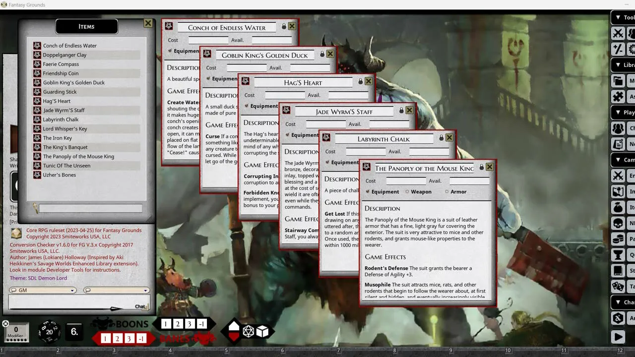 Fantasy Grounds - Shadow of the Demon Lord Maze of the Goblin King Screenshot 5