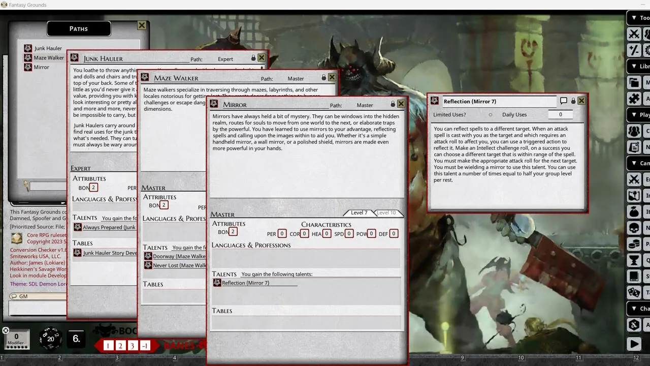 Fantasy Grounds - Shadow of the Demon Lord Maze of the Goblin King Screenshot 2