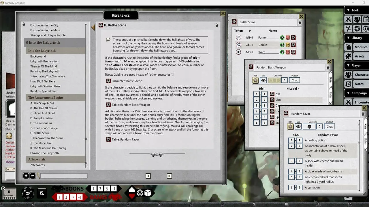 Fantasy Grounds - Shadow of the Demon Lord Maze of the Goblin King Screenshot 0