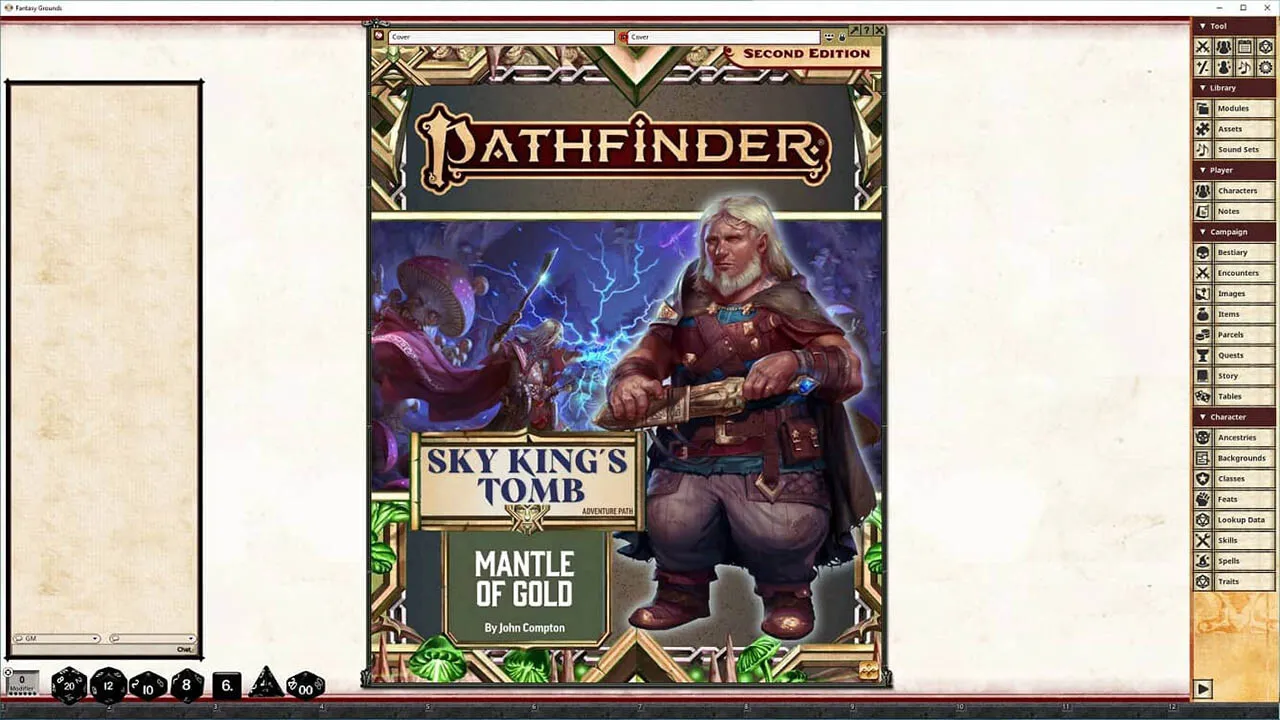 Fantasy Grounds - Pathfinder 2 RPG - Sky King's Tomb AP 1: Mantle of Gold Screenshot 5