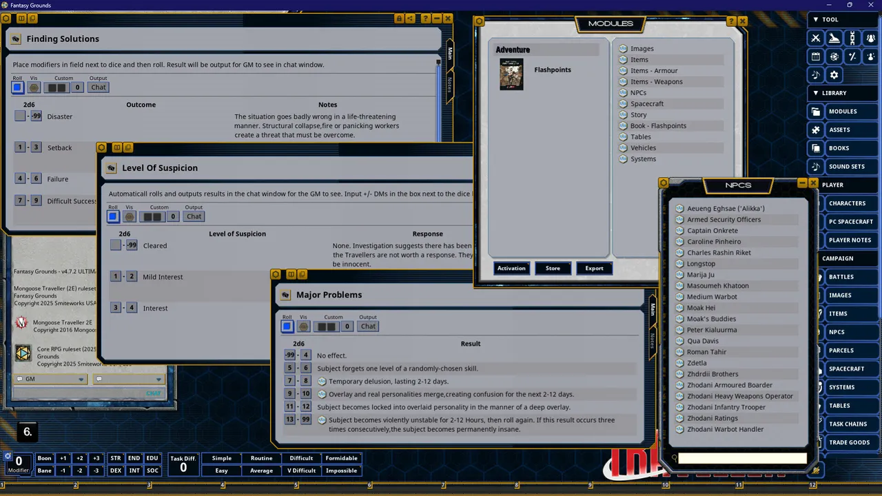 Fantasy Grounds - Traveller - The Fifth Frontier War: Flashpoints Screenshot 1