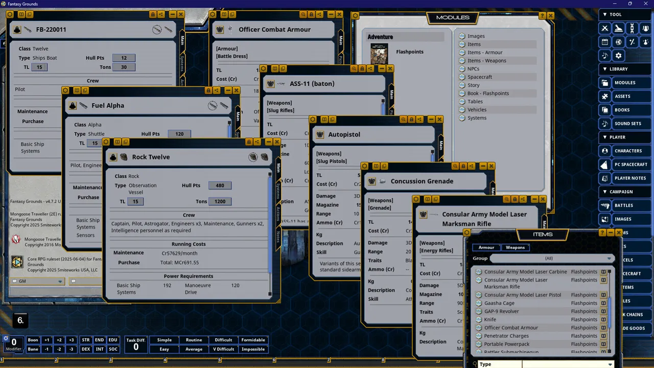 Fantasy Grounds - Traveller - The Fifth Frontier War: Flashpoints Screenshot 3