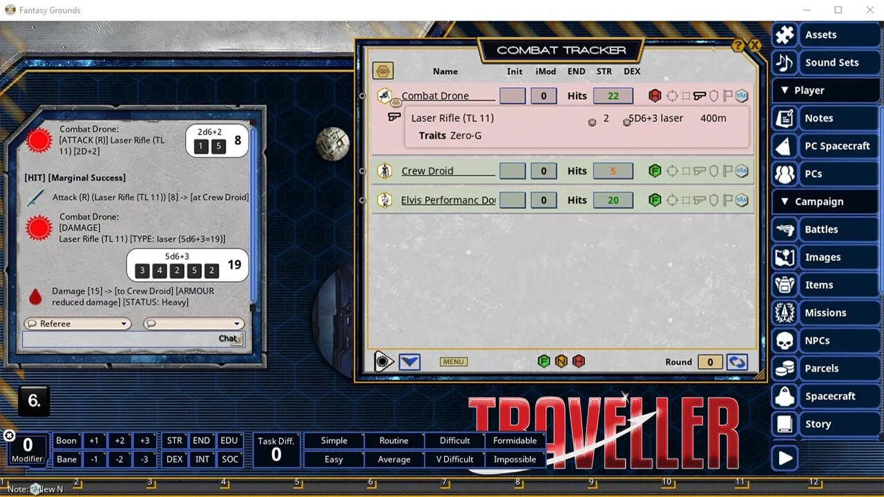 Fantasy Grounds - Traveller: Robot Handbook Screenshot 2