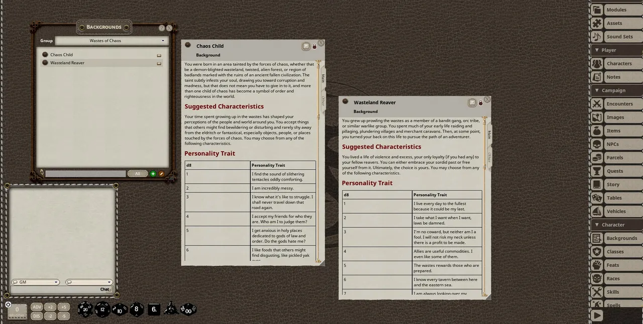 Fantasy Grounds - Wastes of Chaos Screenshot 3
