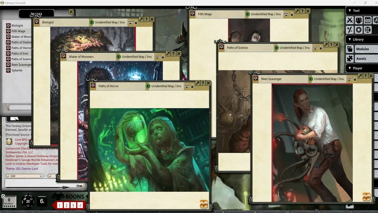 Fantasy Grounds - Shadow of the Demon Lord Master Paths of Shadow Bundle Screenshot 2