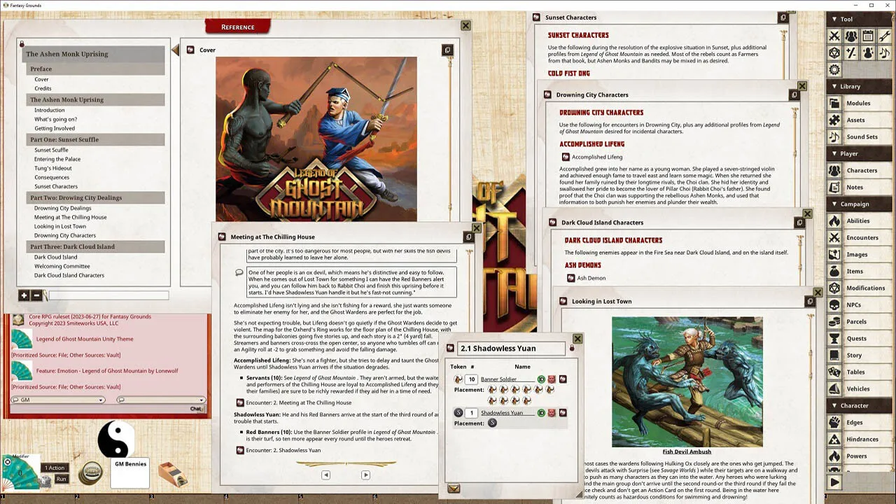 Fantasy Grounds - The Ashen Monk Uprising Screenshot 1