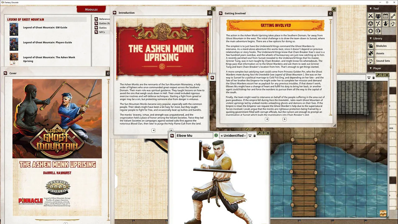 Fantasy Grounds - The Ashen Monk Uprising Screenshot 3