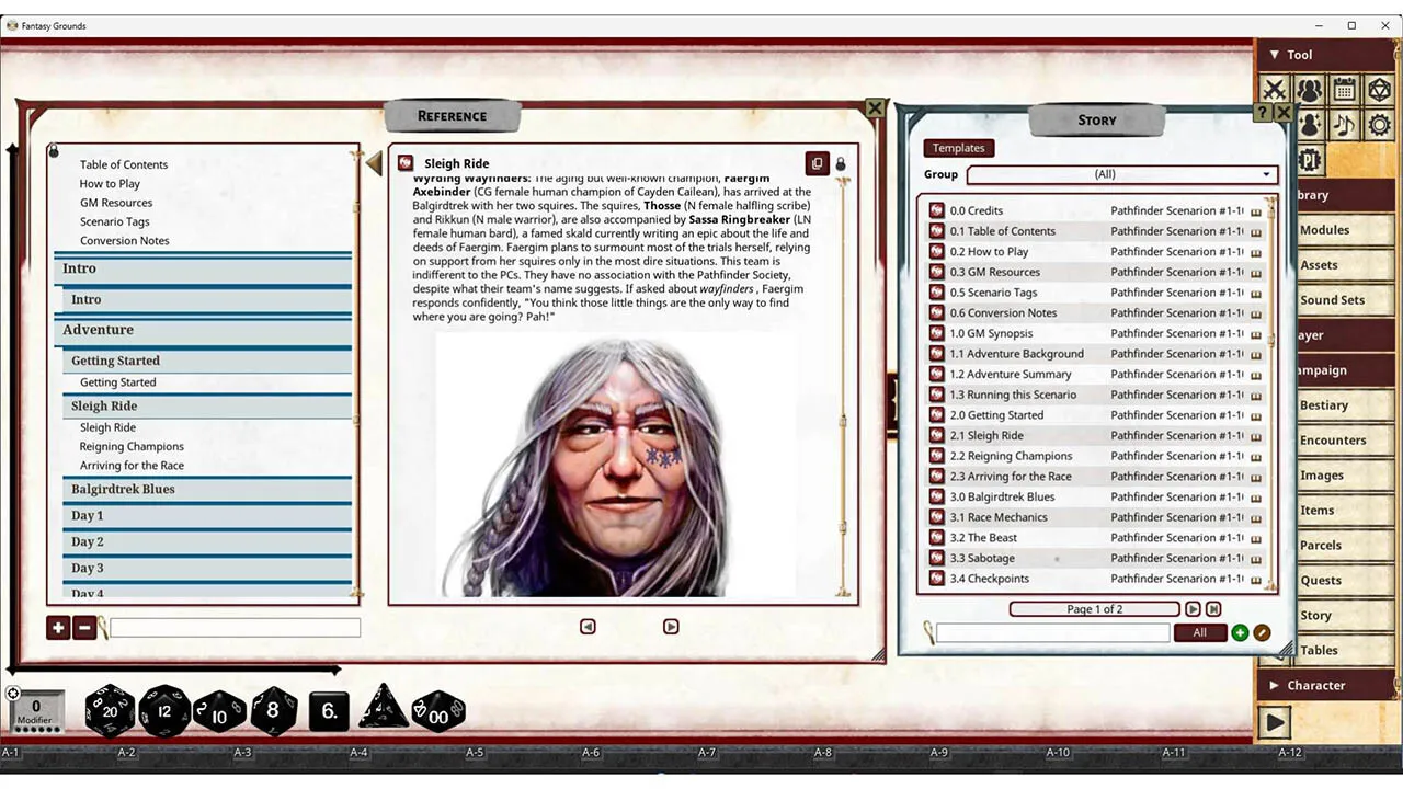 Fantasy Grounds - Pathfinder 2 RPG - Society Scenario #1-10: Tarnbreaker's Trail Screenshot 1