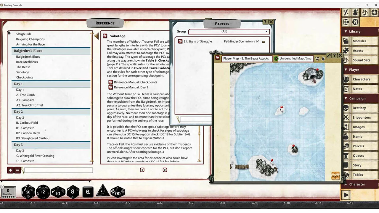 Fantasy Grounds - Pathfinder 2 RPG - Society Scenario #1-10: Tarnbreaker's Trail Screenshot 4