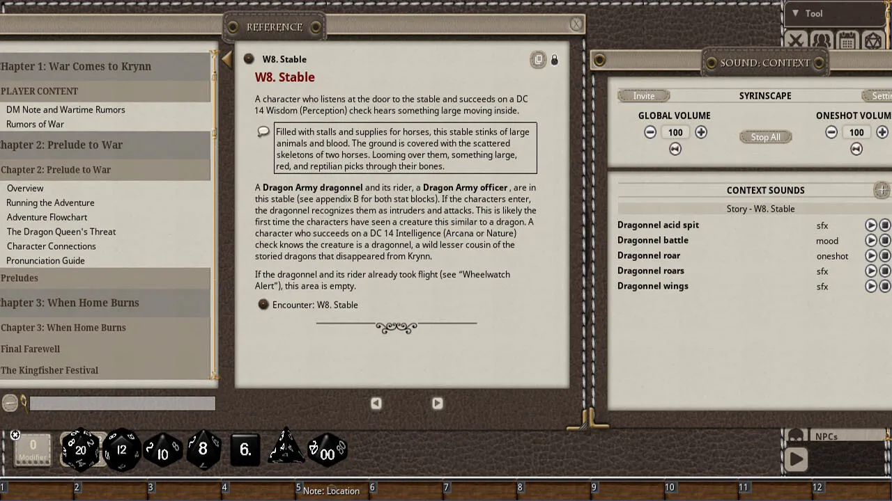Fantasy Grounds - D&D Dragonlance Shadow of the Dragon Queen - Syrinscape Sound Link Pack Screenshot 3