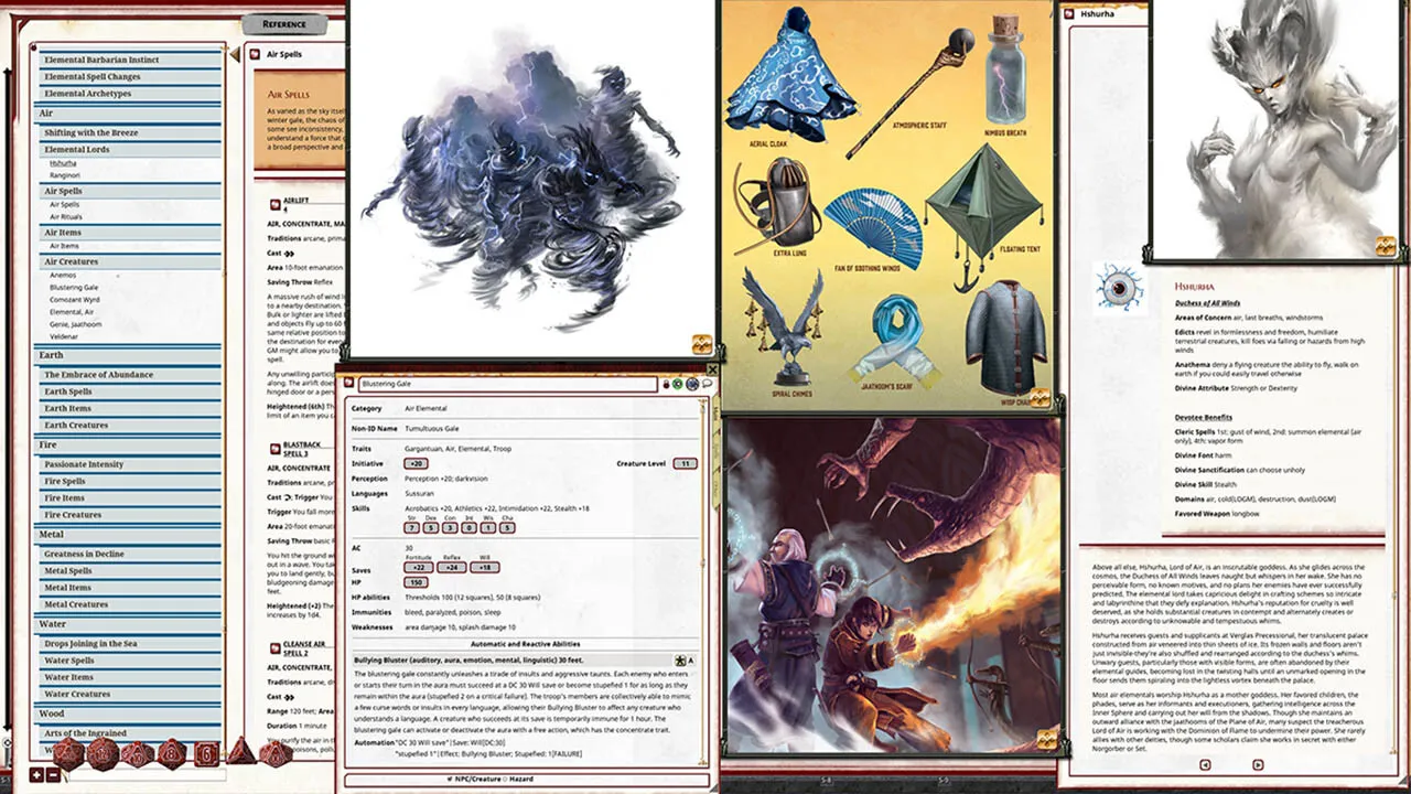 Fantasy Grounds - Pathfinder 2 RPG - Rage of Elements Screenshot 5