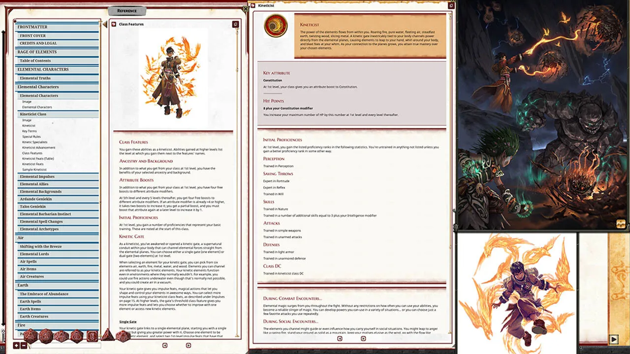 Fantasy Grounds - Pathfinder 2 RPG - Rage of Elements Screenshot 3