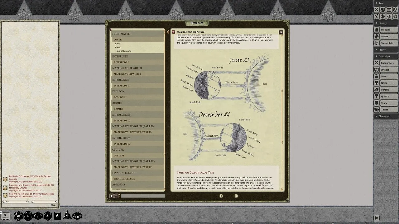 Fantasy Grounds - A magical Society - Ecology and Culture Screenshot 0