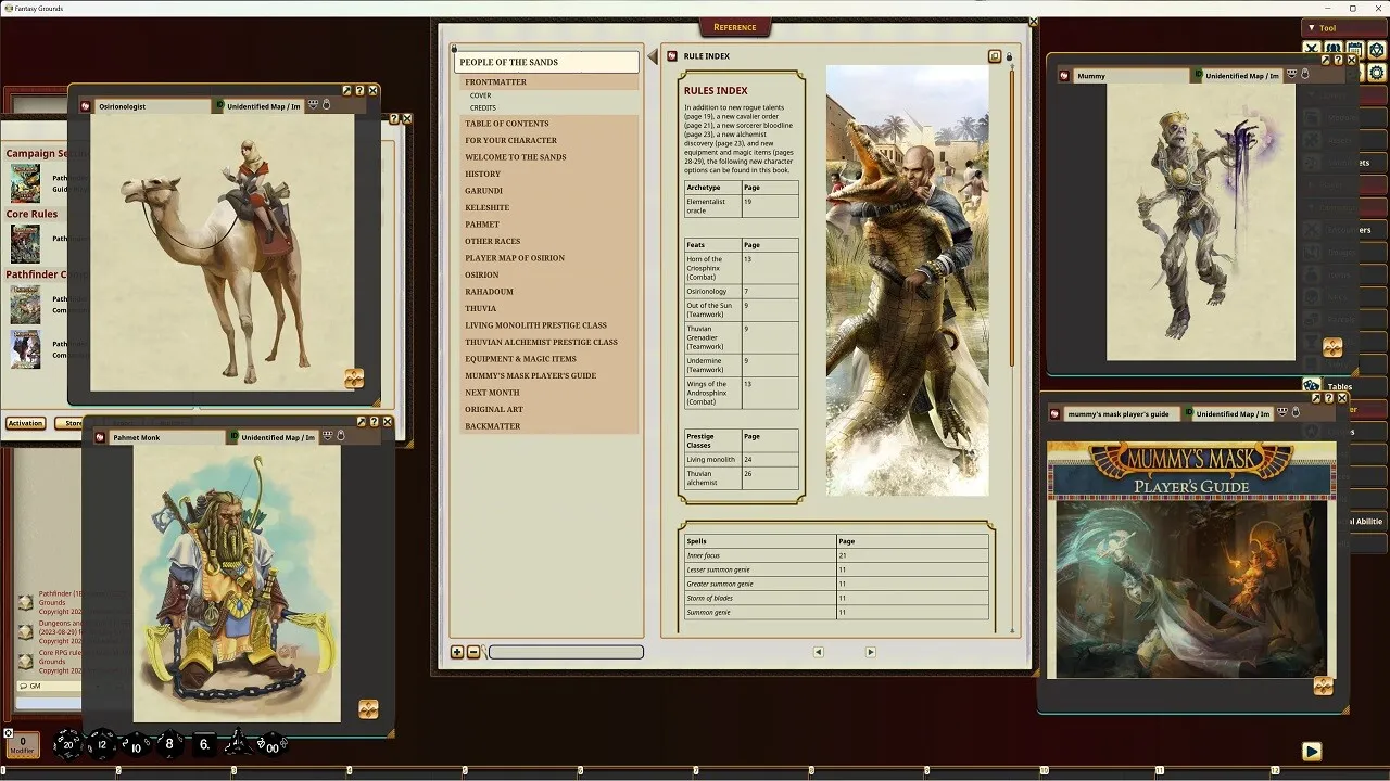 Fantasy Grounds - Pathfinder RPG - Pathfinder Companion: People of the Sands Screenshot 3