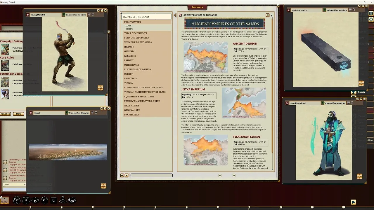 Fantasy Grounds - Pathfinder RPG - Pathfinder Companion: People of the Sands Screenshot 2