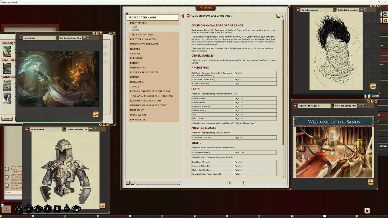 Fantasy Grounds - Pathfinder RPG - Pathfinder Companion: People of the Sands Screenshot 0
