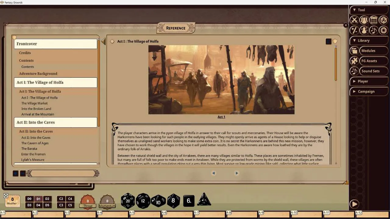 Fantasy Grounds - Dune: Shaitan's Bargain Screenshot 2