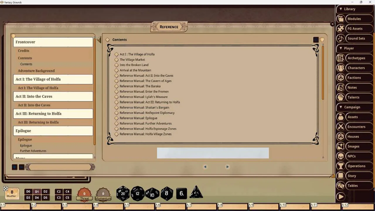 Fantasy Grounds - Dune: Shaitan's Bargain Screenshot 3