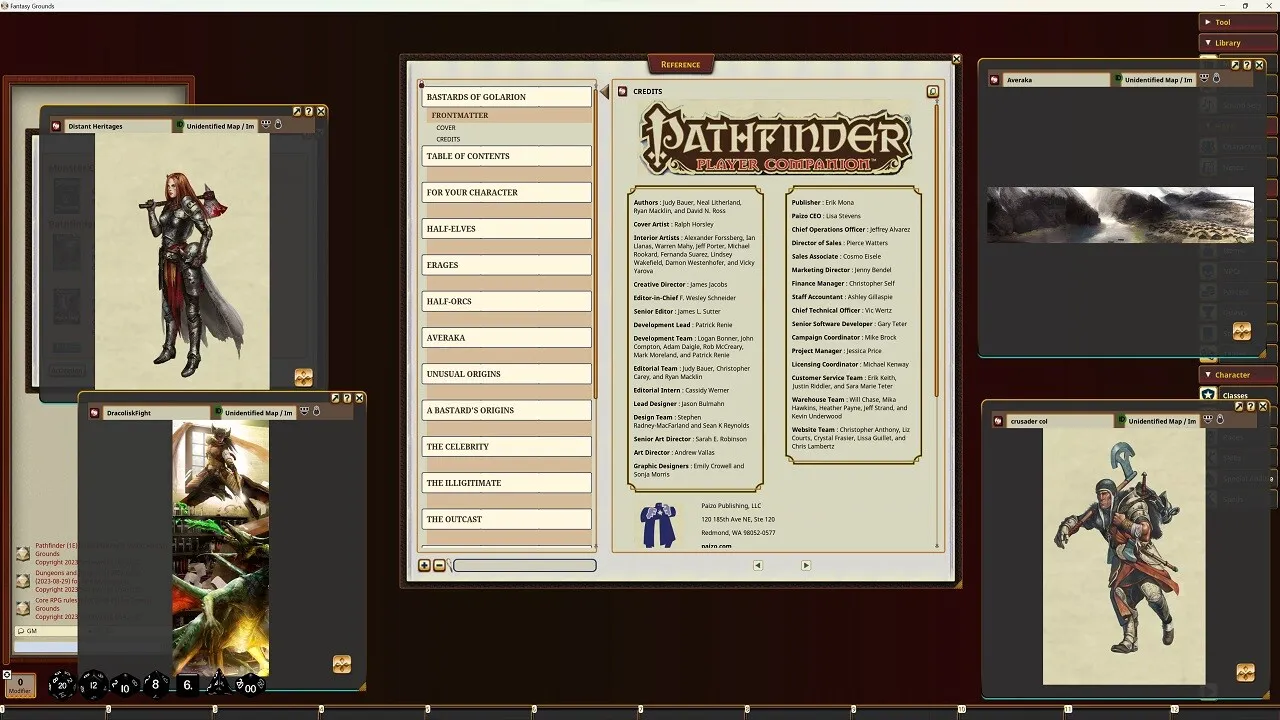 Fantasy Grounds - Pathfinder RPG - Pathfinder Companion: Bastards of Golarion Screenshot 3