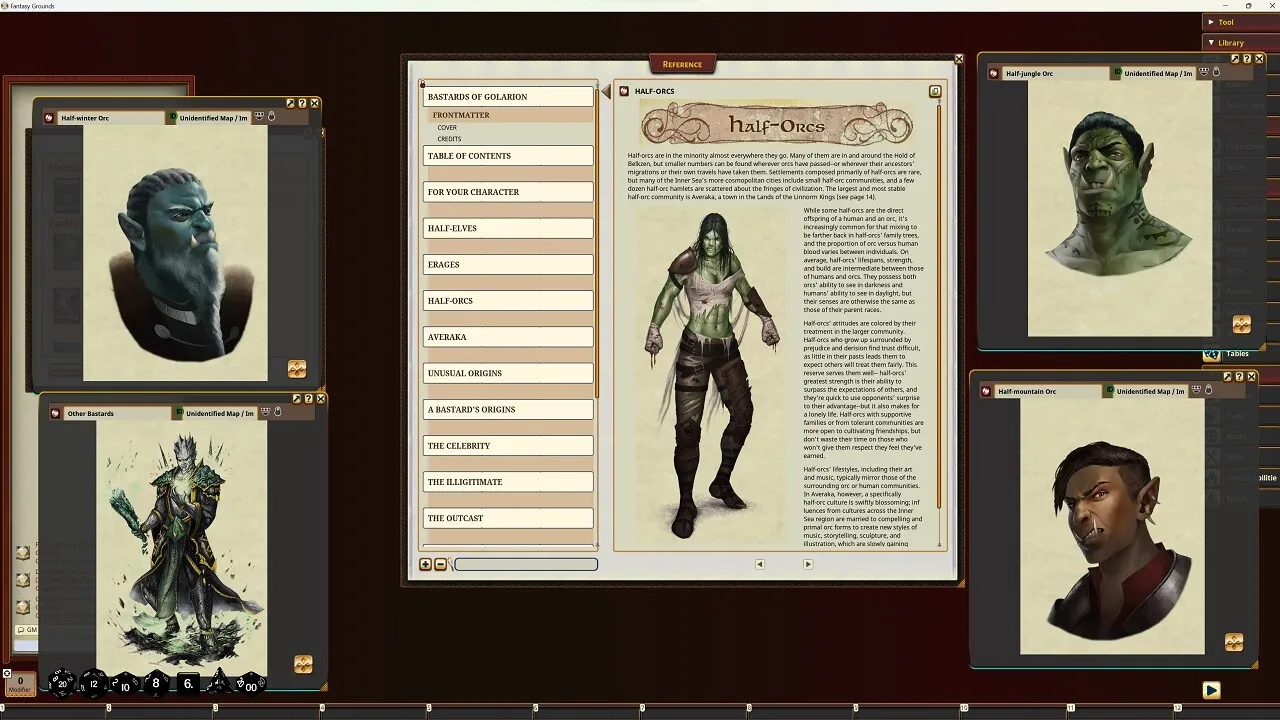 Fantasy Grounds - Pathfinder RPG - Pathfinder Companion: Bastards of Golarion Screenshot 2