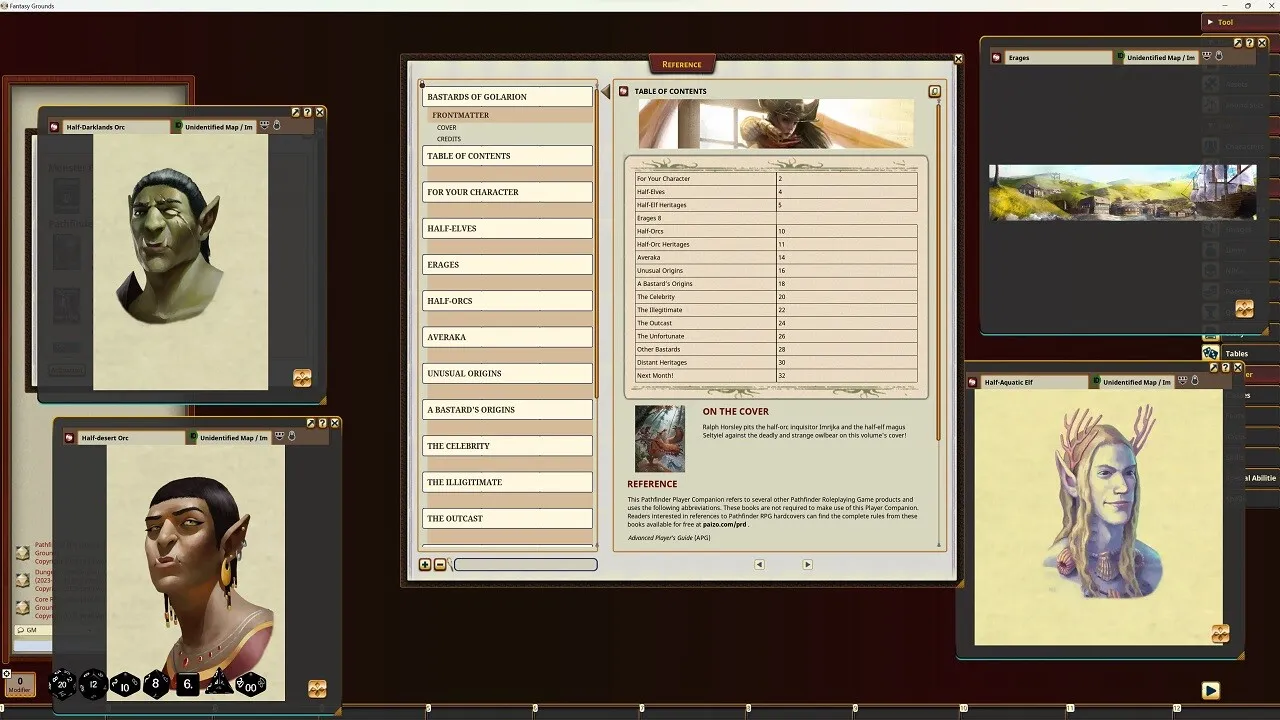 Fantasy Grounds - Pathfinder RPG - Pathfinder Companion: Bastards of Golarion Screenshot 0