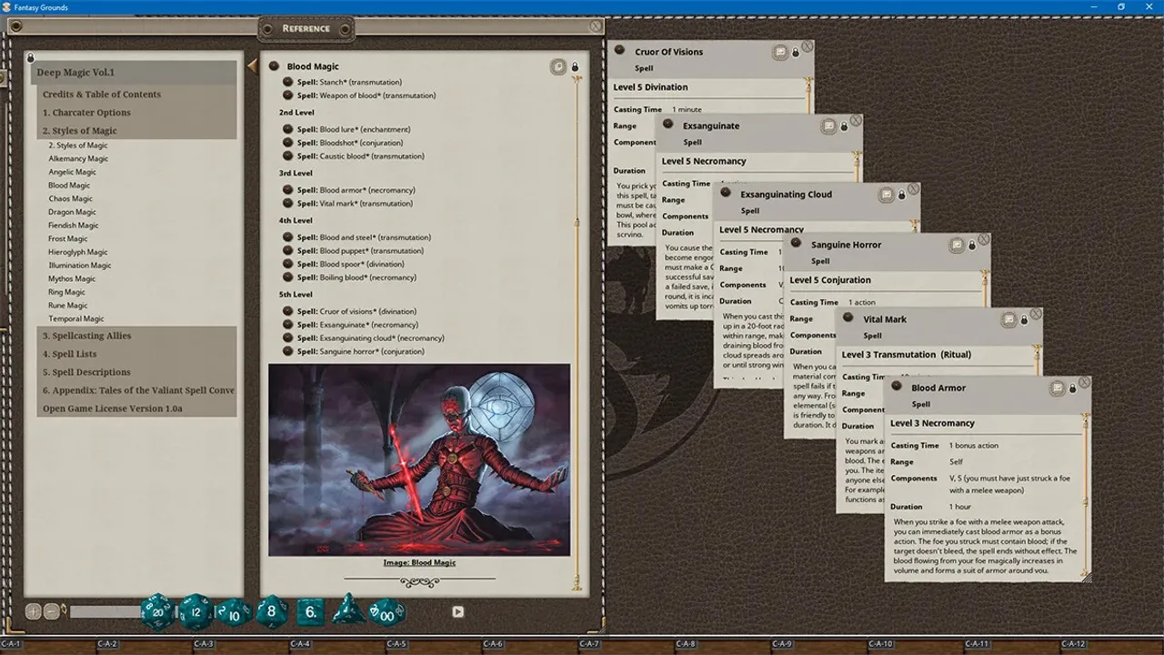 Fantasy Grounds - Deep Magic Volume 1 Screenshot 4