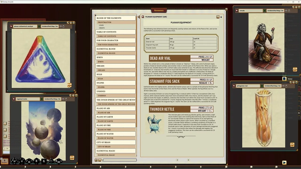 Fantasy Grounds - Pathfinder RPG - Pathfinder Companion: Blood of the Elements Screenshot 0