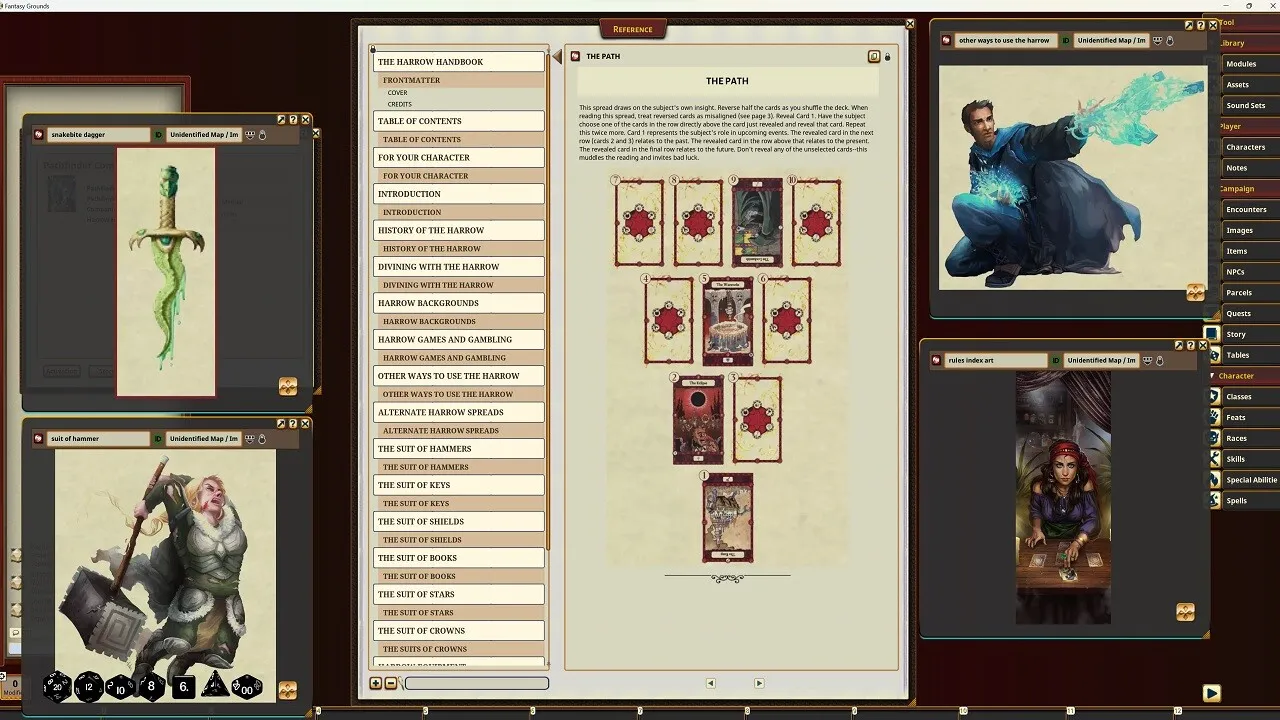 Fantasy Grounds - Pathfinder RPG - Pathfinder Companion: The Harrow Handbook Screenshot 3
