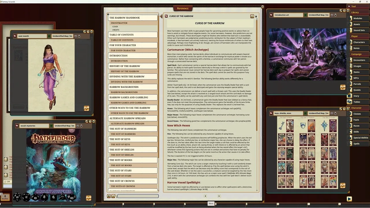 Fantasy Grounds - Pathfinder RPG - Pathfinder Companion: The Harrow Handbook Screenshot 1