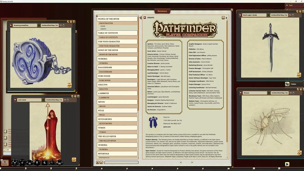 Fantasy Grounds - Pathfinder RPG - Pathfinder Companion: People of the River Screenshot 1
