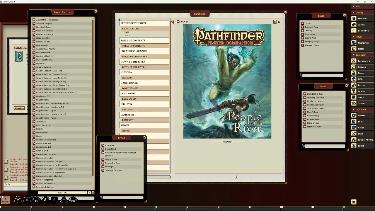 Fantasy Grounds - Pathfinder RPG - Pathfinder Companion: People of the River Screenshot 2