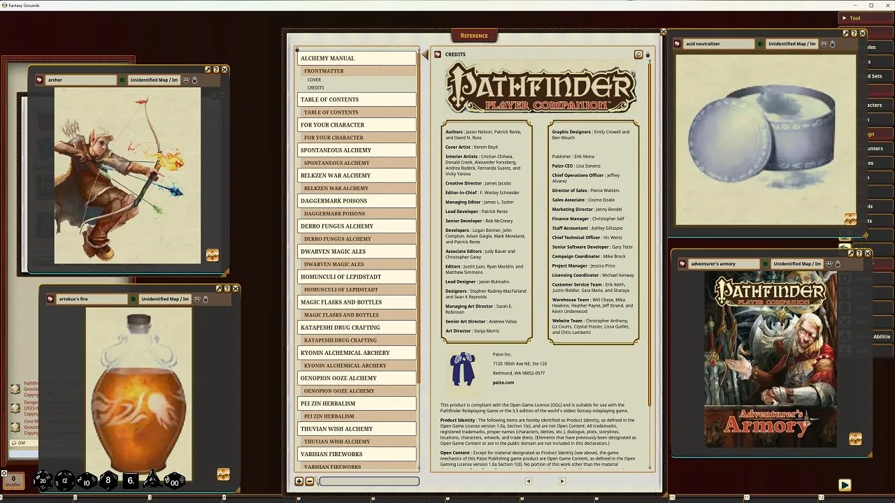Fantasy Grounds - Pathfinder RPG - Pathfinder Companion: Alchemy Manual Screenshot 4