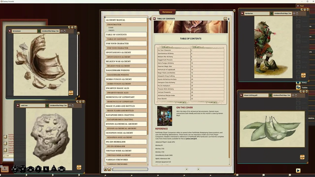 Fantasy Grounds - Pathfinder RPG - Pathfinder Companion: Alchemy Manual Screenshot 2