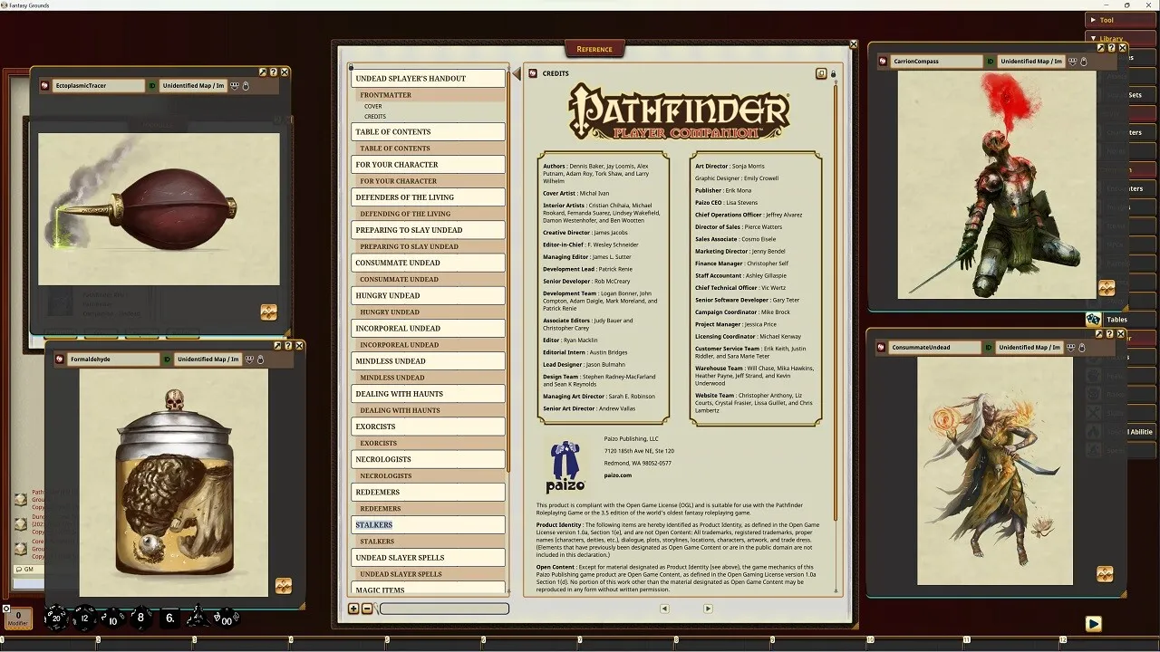 Fantasy Grounds - Pathfinder RPG - Pathfinder Companion: Undead Slayer's Handbook Screenshot 3