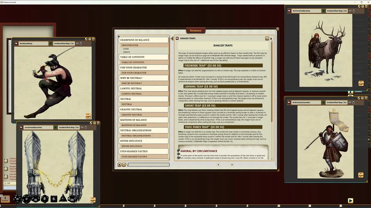 Fantasy Grounds - Pathfinder RPG - Pathfinder Companion: Champions of Balance Screenshot 1