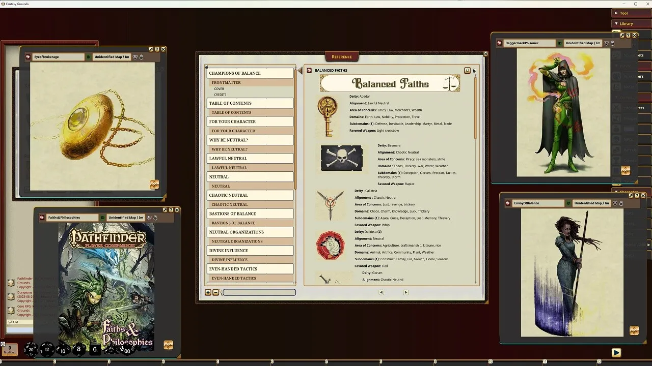 Fantasy Grounds - Pathfinder RPG - Pathfinder Companion: Champions of Balance Screenshot 2