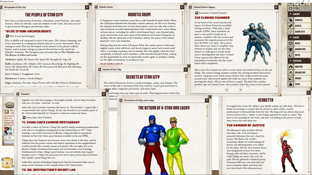 Fantasy Grounds - Necessary Evil: Invasion (Revised Edition) Screenshot 3