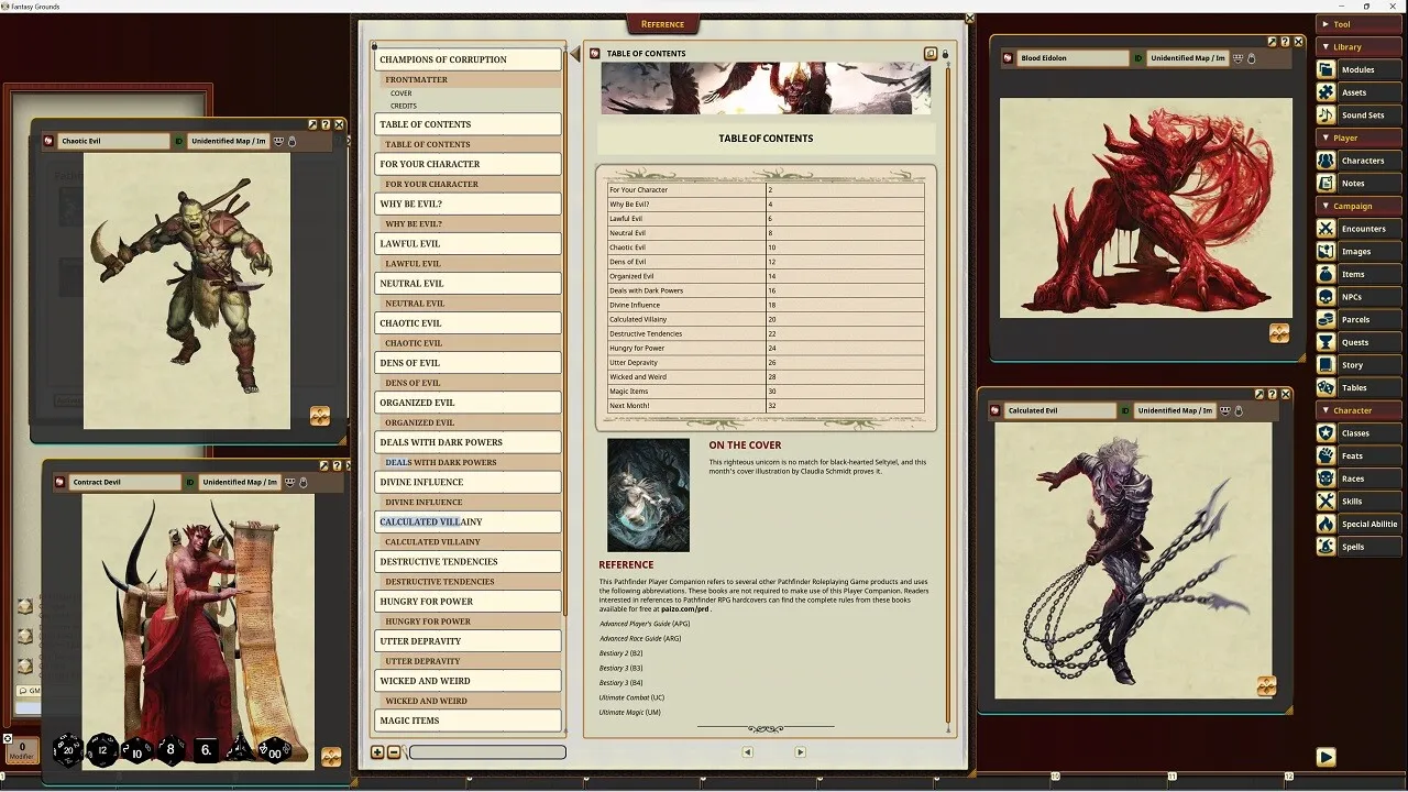 Fantasy Grounds - Pathfinder RPG - Pathfinder Companion: Champions of Corruption Screenshot 4