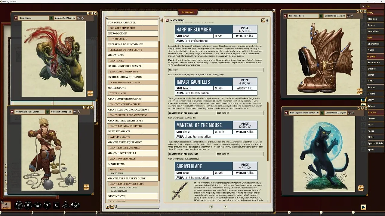 Fantasy Grounds - Pathfinder RPG - Pathfinder Companion: Giant Hunter's Handbook Screenshot 1