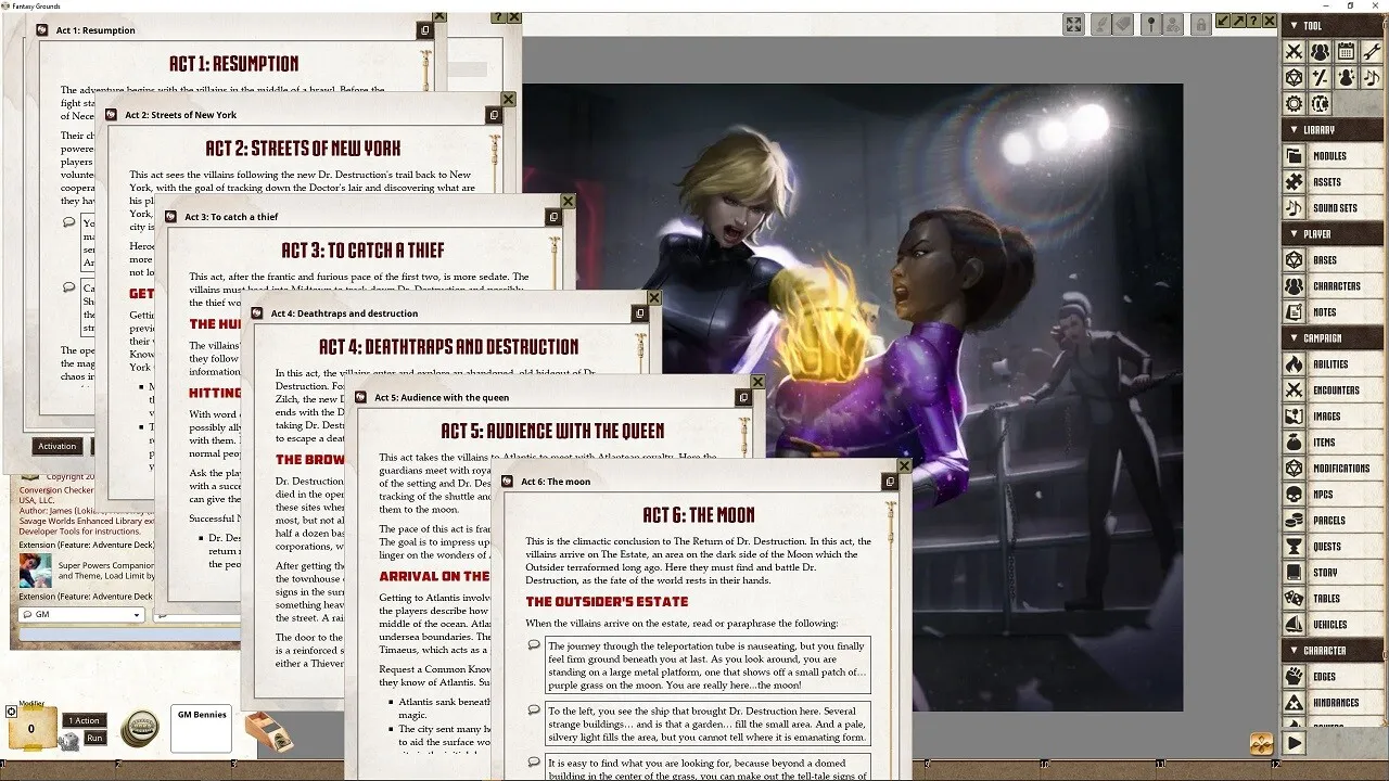 Fantasy Grounds - The Return of Dr. Destruction Adventure Screenshot 4