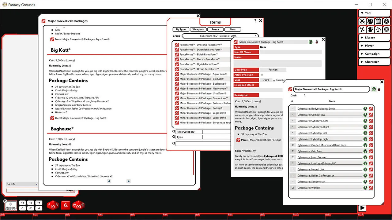Fantasy Grounds - Cyberpunk RED - Interface RED Volume 2 Screenshot 0