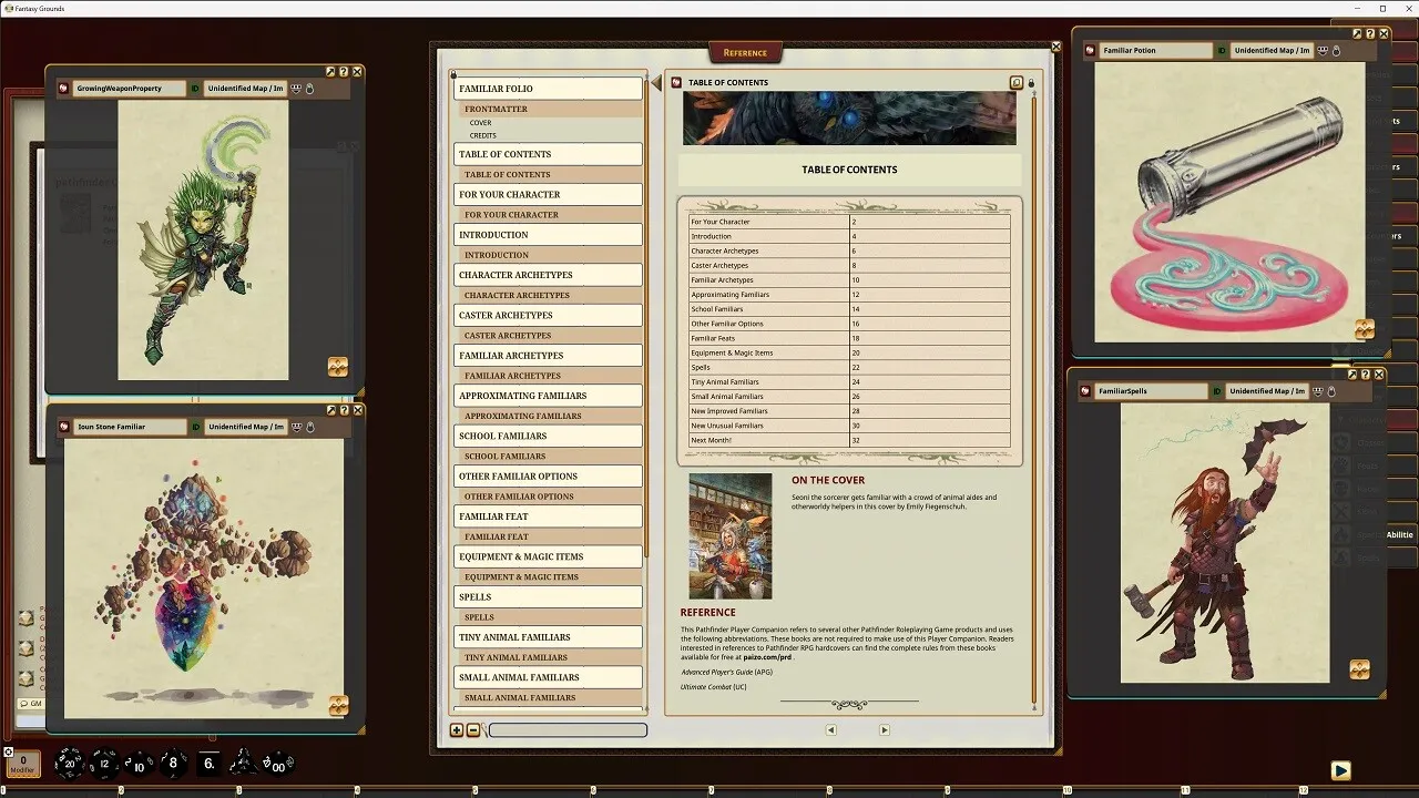 Fantasy Grounds - Pathfinder RPG - Pathfinder Companion: Familiar Folio Screenshot 0