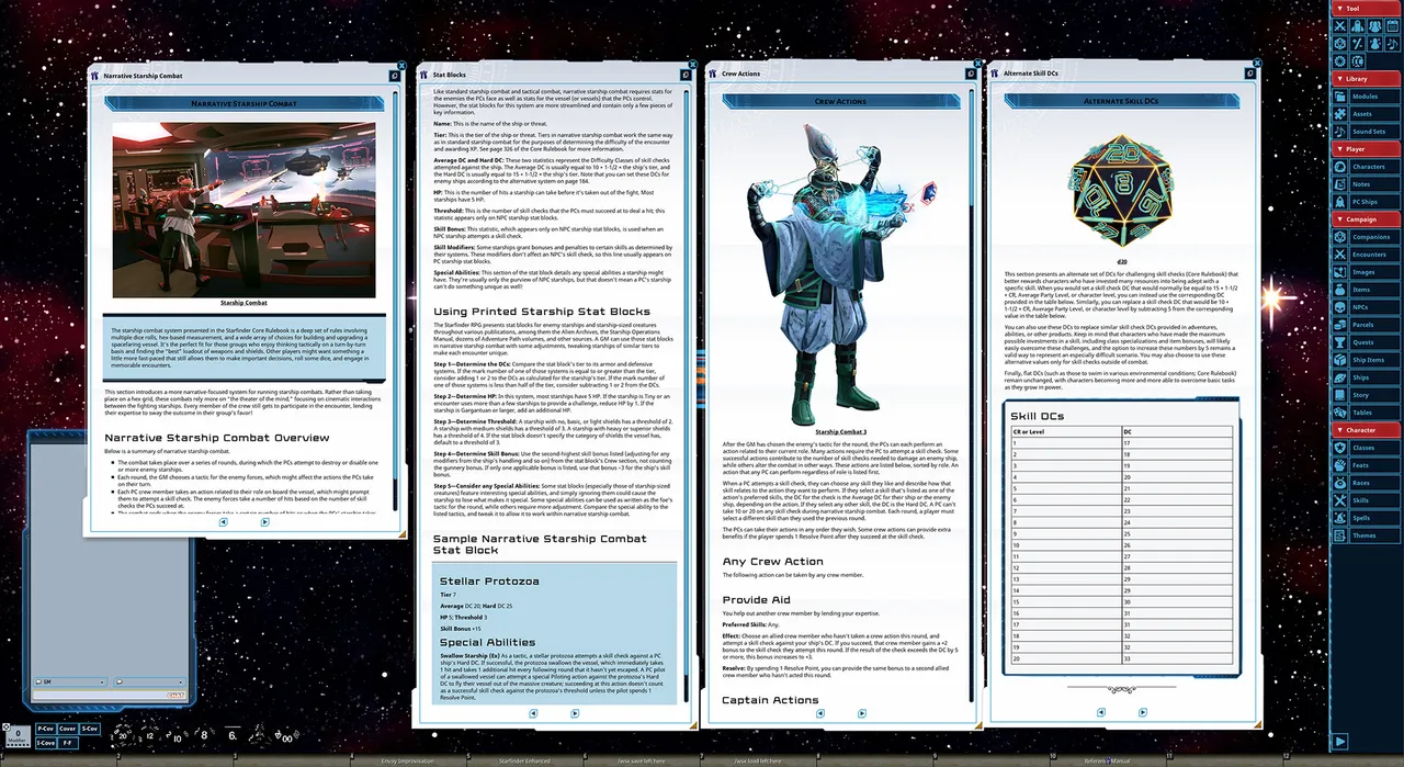Fantasy Grounds - Starfinder RPG - Starfinder Enhanced Screenshot 6